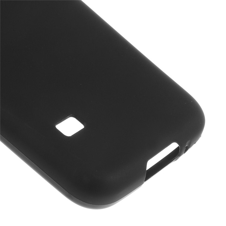 Frosted Anti-fingerprint TPU Gel Case for Samsung Galaxy S5 mini G800 - Black-4