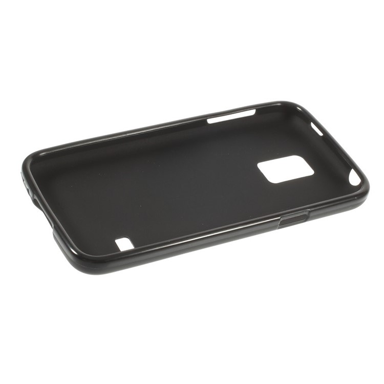 Frosted Anti-fingerprint TPU Gel Case for Samsung Galaxy S5 mini G800 - Black-5