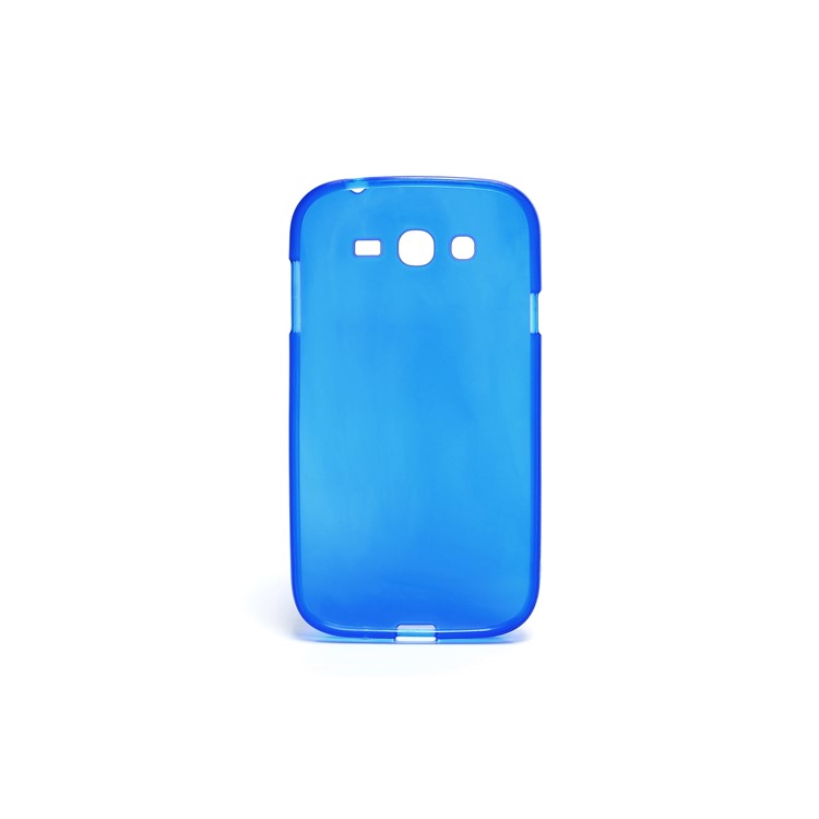 Matte Soft Gel TPU Protector Case for Samsung Galaxy Grand I9080 / I9082 - Dark Blue-2