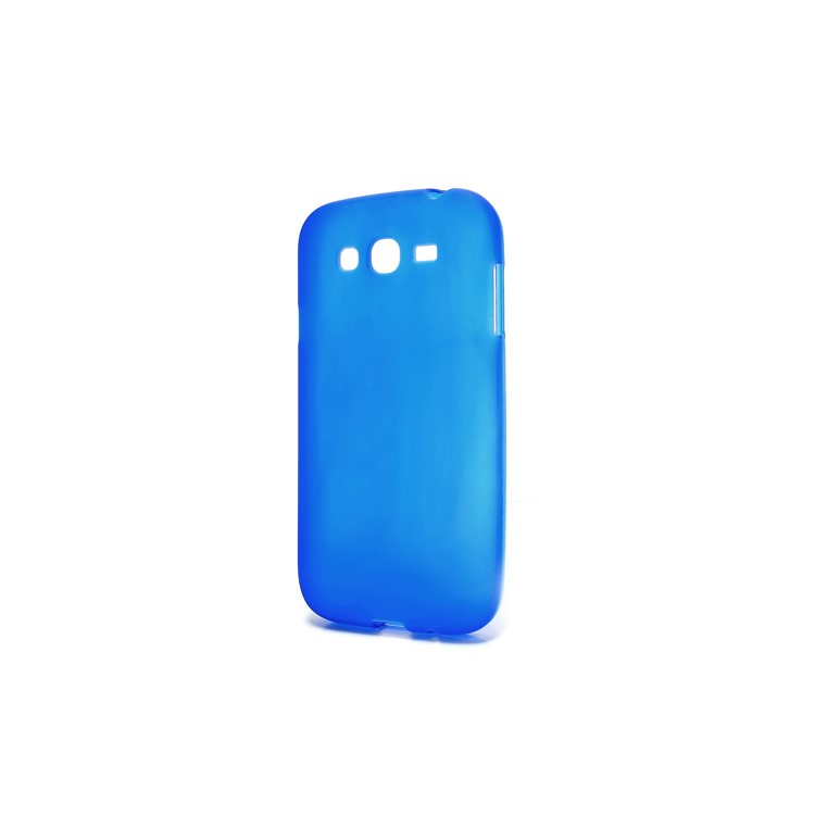 Matte Soft Gel TPU Protector Case for Samsung Galaxy Grand I9080 / I9082 - Dark Blue-3