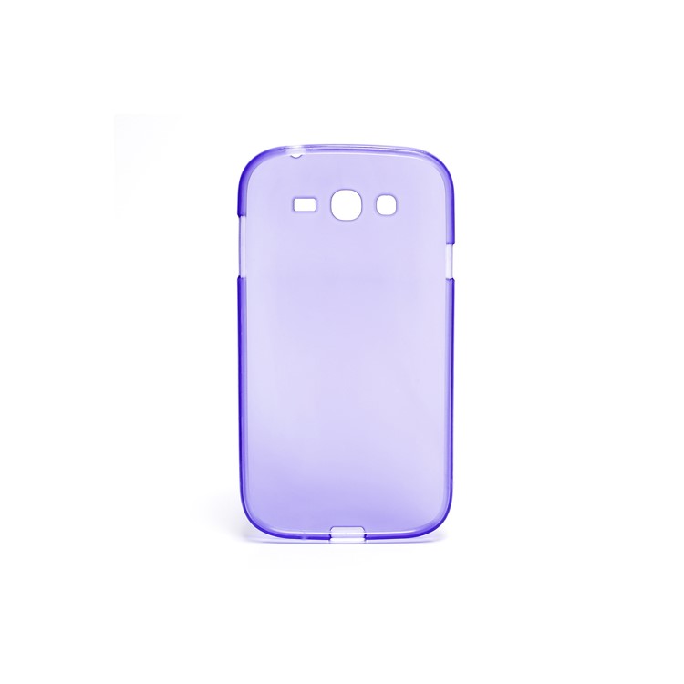 Matte Soft Gel TPU Protector Case for Samsung Galaxy Grand I9080 / I9082 - Purple-2