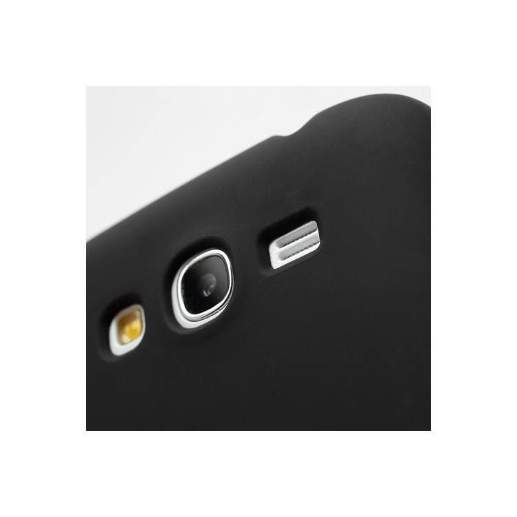 Matte Soft Gel TPU Protector Case Cover for Samsung Galaxy Grand I9080 / I9082 - Black-4