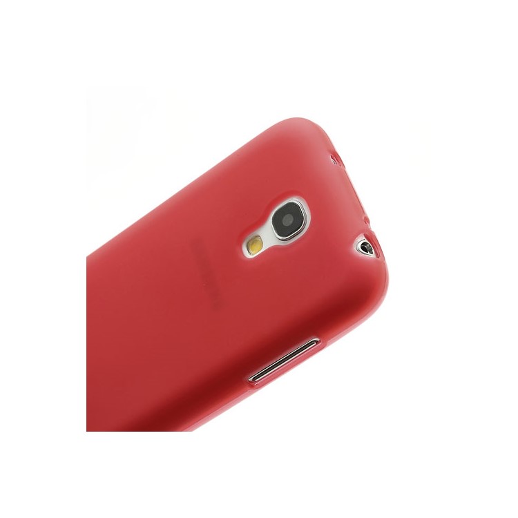 Frosted TPU Skin Cover for Samsung Galaxy S4 S IV mini I9190 I9192 I9195 - Red-4