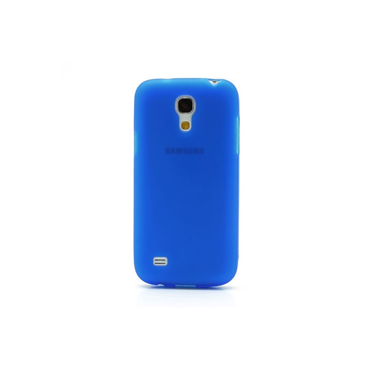 Samsung Galaxy S4 S IV mini I9190 I9192 I9195 Slim Frosted TPU Case - Blue-2