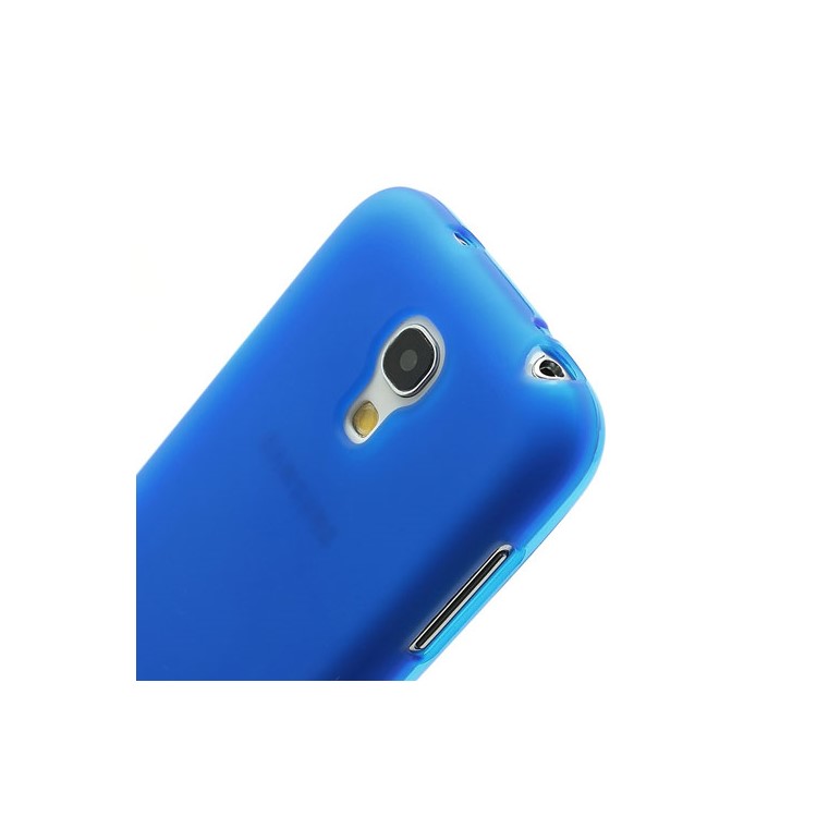 Samsung Galaxy S4 S IV mini I9190 I9192 I9195 Slim Frosted TPU Case - Blue-3