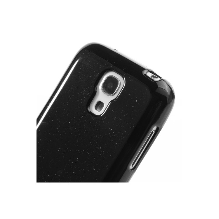 Black Mercury Shimmering Powder TPU Gel Case Cover for Samsung Galaxy S4 mini i9195 i9190-3