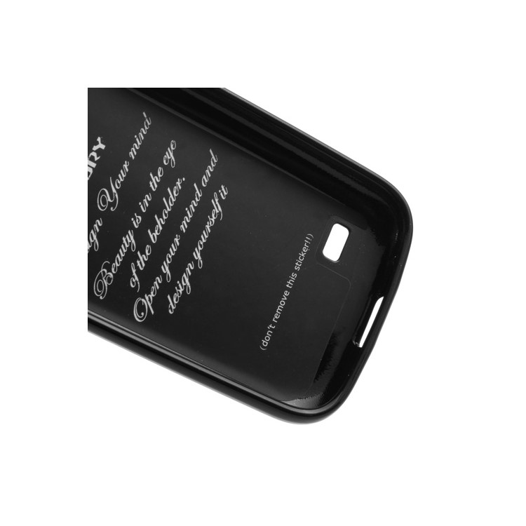 Black Mercury Shimmering Powder TPU Gel Case Cover for Samsung Galaxy S4 mini i9195 i9190-7