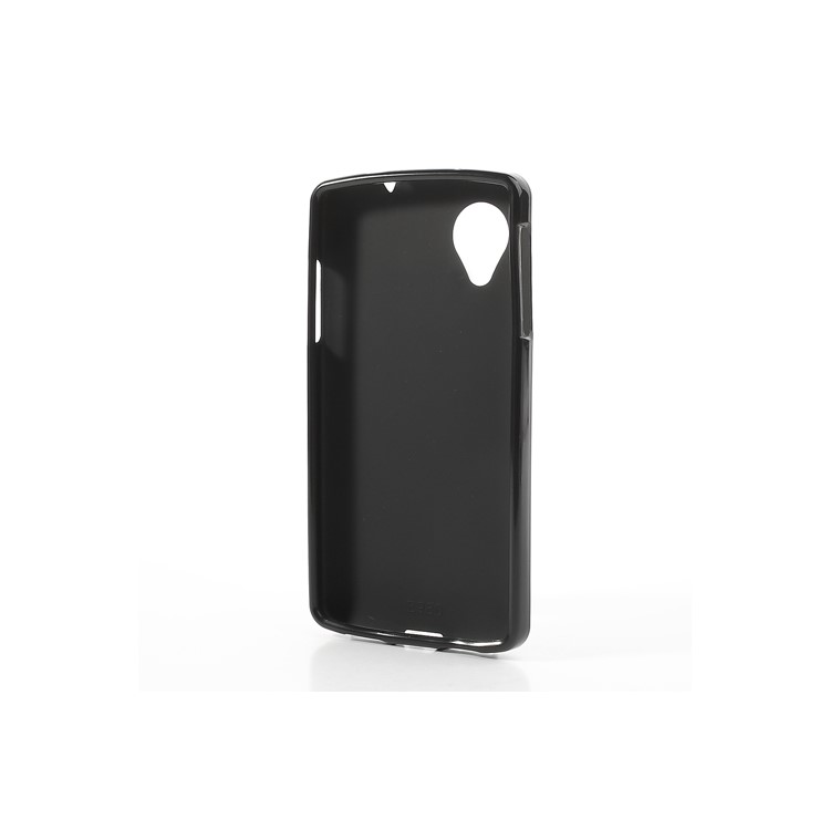 Black for LG Nexus 5 Frosted TPU Gel Case-5