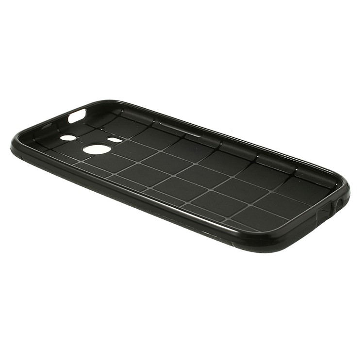 Black Concave Dots Design Flexible TPU Case for HTC One M8-4