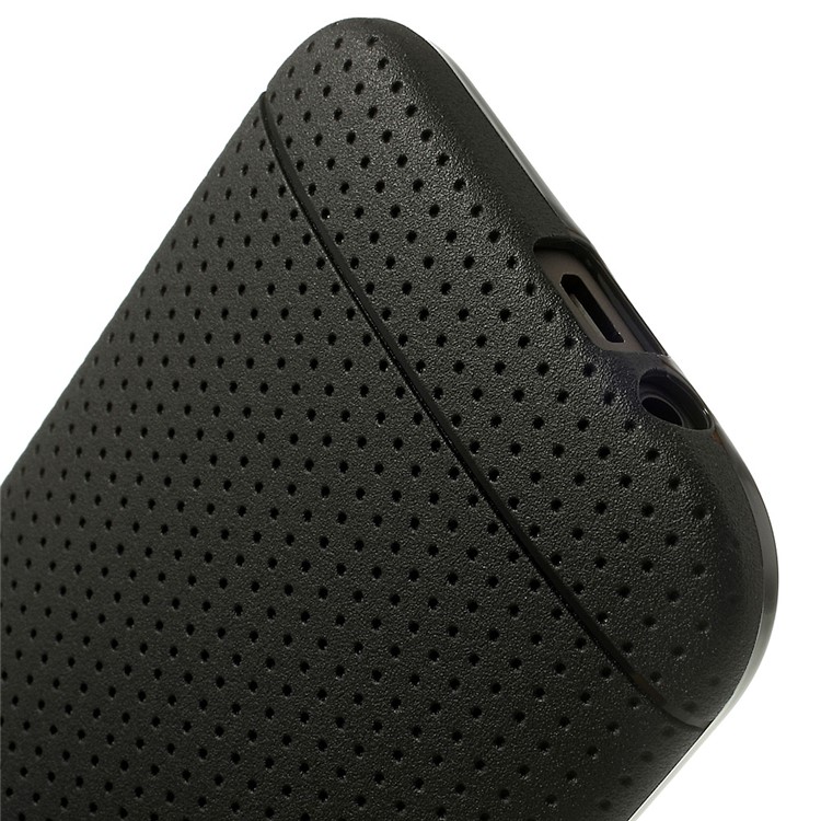 Black Concave Dots Design Flexible TPU Case for HTC One M8-5