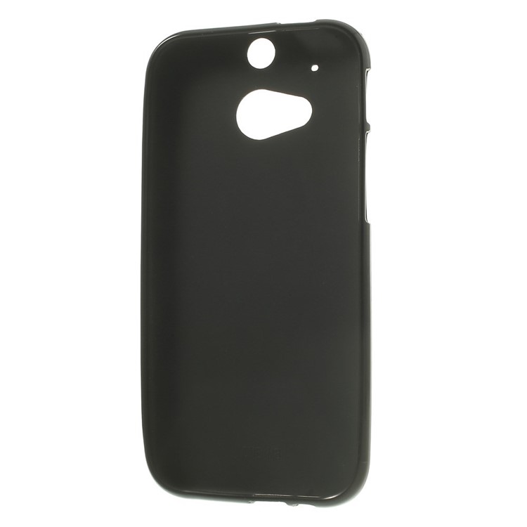 Black Double-sided Matte TPU Case Accessory for HTC One M8 (Glossy Edges)-6