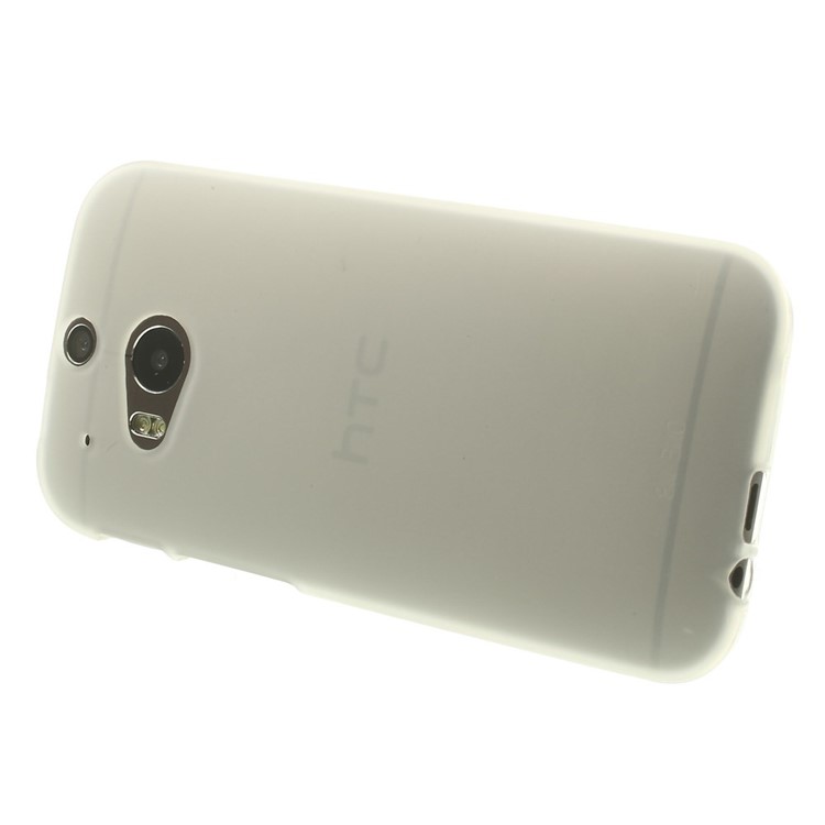 Transparent Double-sided Matte TPU Gel Case for HTC One M8 (Glossy Edges)-3