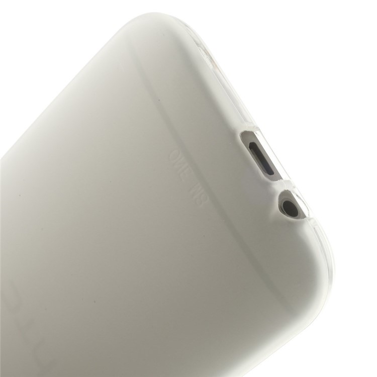 Transparent Double-sided Matte TPU Gel Case for HTC One M8 (Glossy Edges)-4