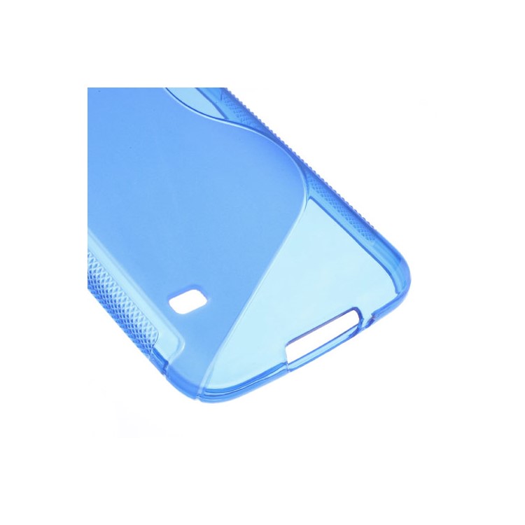S Shape TPU Gel Case for Samsung Galaxy S5 G900 - Blue-5