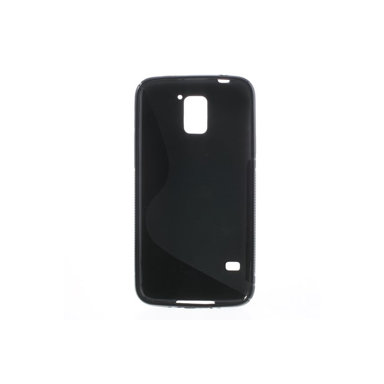 S Shape TPU Gel Back Case for Samsung Galaxy S5 G900 - Black-2