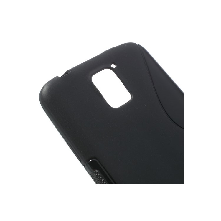 S Shape TPU Gel Back Case for Samsung Galaxy S5 G900 - Black-4