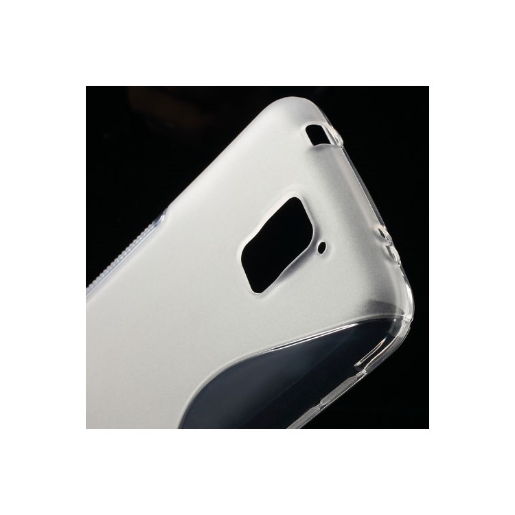 S Shape TPU Gel Back Case for Samsung Galaxy S5 G900 - Transparent-4