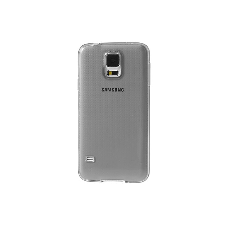 Ultra Slim 0.5mm Soft TPU Case for Samsung Galaxy S5 G900F G900I - Transparent Grey-2