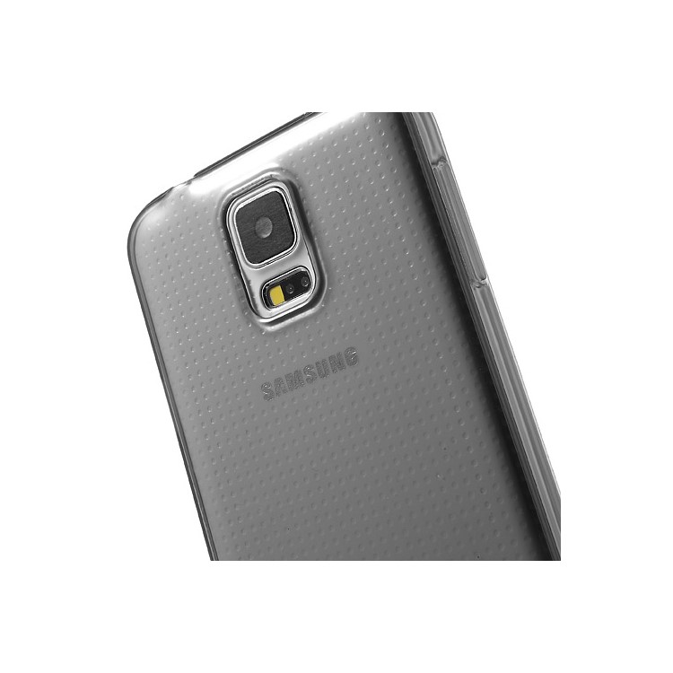 Ultra Slim 0.5mm Soft TPU Case for Samsung Galaxy S5 G900F G900I - Transparent Grey-6