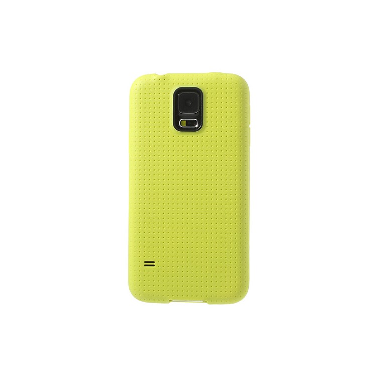 Yellow Dream Mesh TPU Shell for Samsung Galaxy S5 G900-2