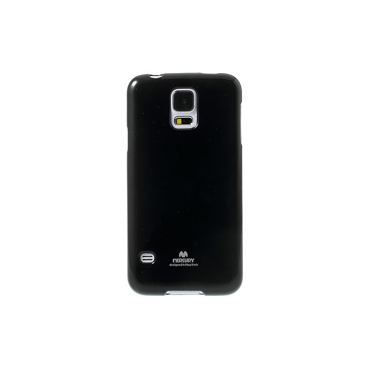 Black Mercury Shimmering Powder TPU Case for Samsung Galaxy S5 G900-2
