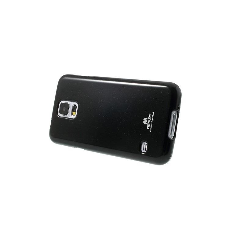 Black Mercury Shimmering Powder TPU Case for Samsung Galaxy S5 G900-3