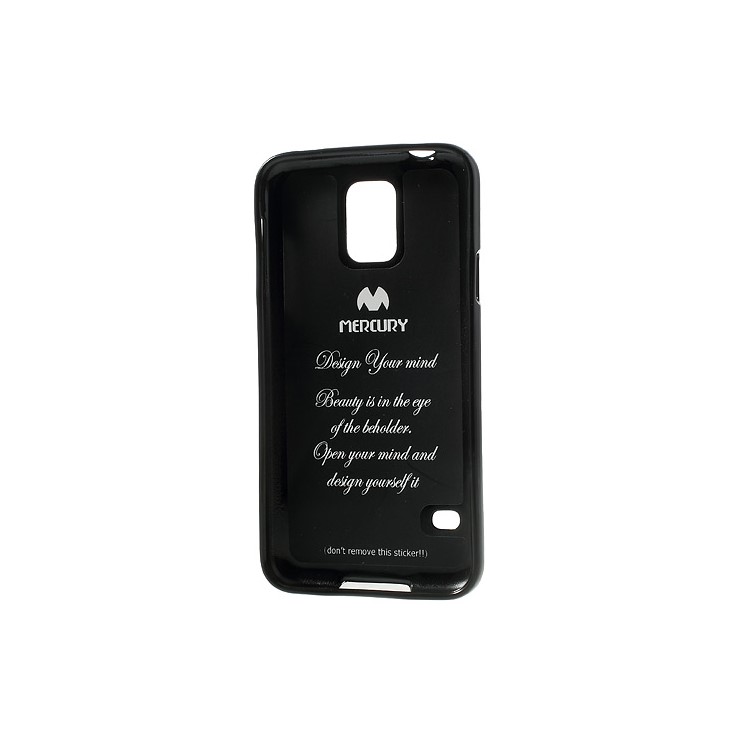 Black Mercury Shimmering Powder TPU Case for Samsung Galaxy S5 G900-4