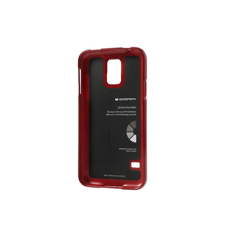 Red Mercury Shimmering Powder TPU Shell Case for Samsung Galaxy S5 G900-4