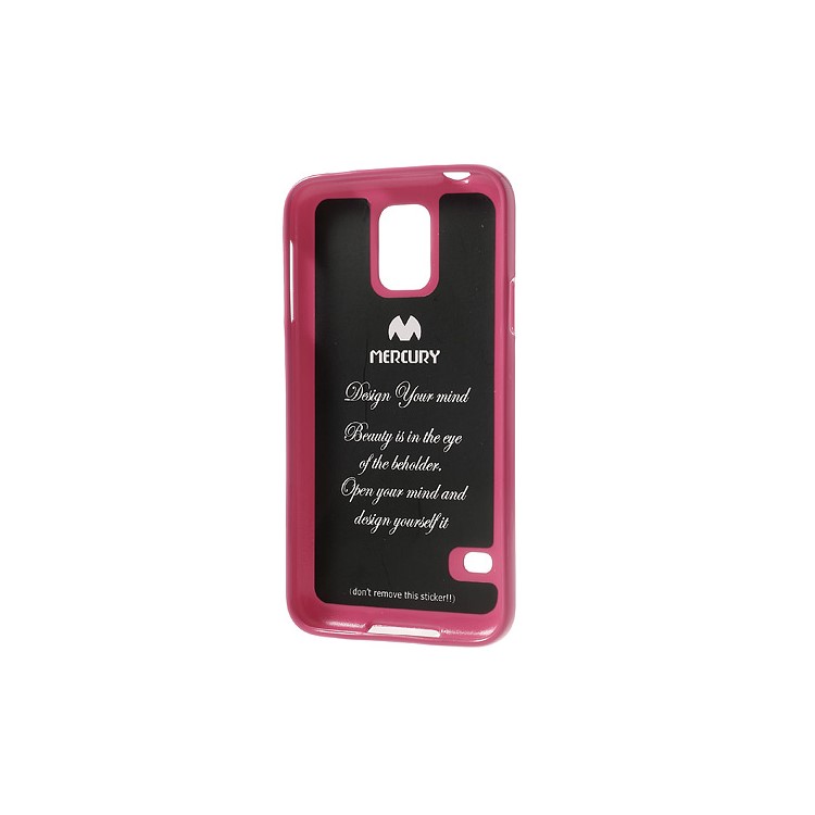 Rose Mercury Shimmering Powder TPU Shell for Samsung Galaxy S5 G900-4