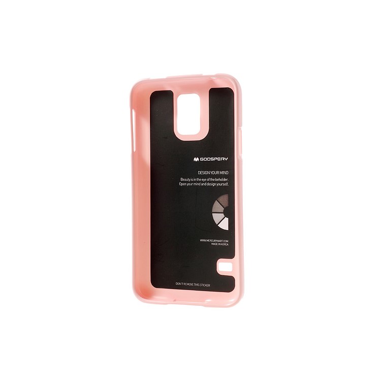 Pink Mercury Shimmering Powder TPU Case Shell for Samsung Galaxy S5 G900-4
