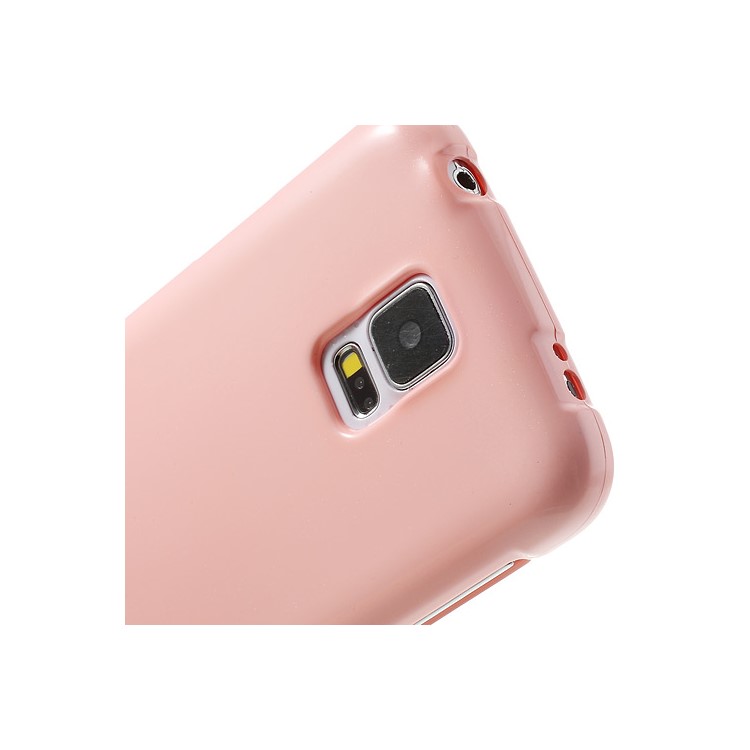Pink Mercury Shimmering Powder TPU Case Shell for Samsung Galaxy S5 G900-6