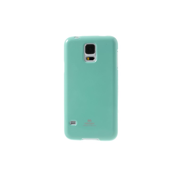 Cyan Mercury Shimmering Powder TPU Shell Cover for Samsung Galaxy S5 G900-2
