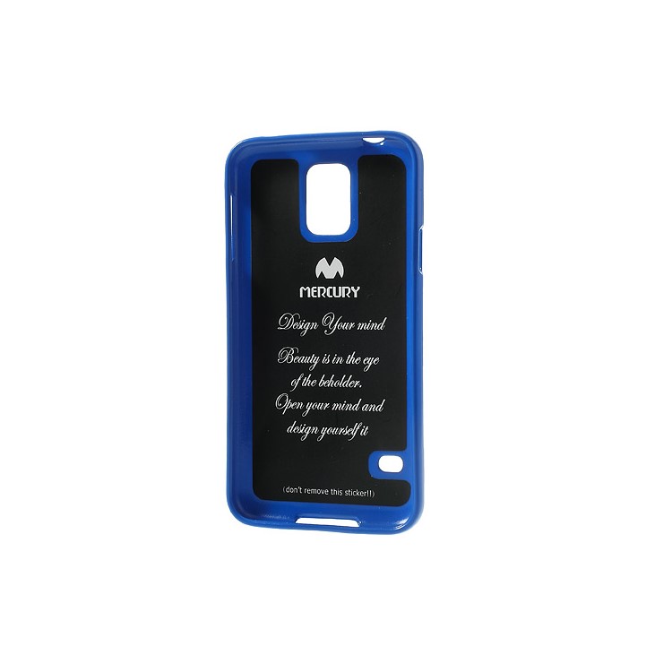 Dark Blue Mercury Shimmering Powder TPU Back Case for Samsung Galaxy S5 G900-4