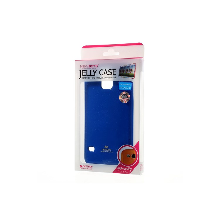 Dark Blue Mercury Shimmering Powder TPU Back Case for Samsung Galaxy S5 G900-8