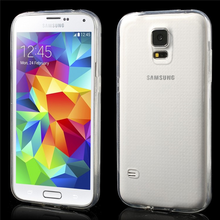 Transparent Ultrathin 0.6mm Soft TPU Gel Case for Samsung Galaxy S5 G900-1