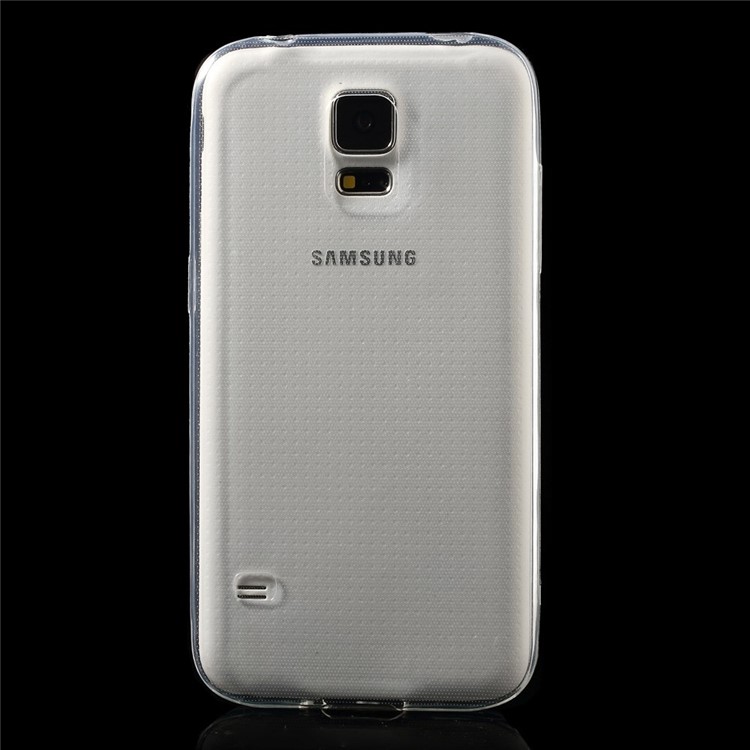 Transparent Ultrathin 0.6mm Soft TPU Gel Case for Samsung Galaxy S5 G900-3