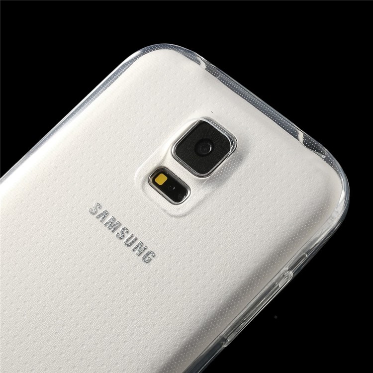 Transparent Ultrathin 0.6mm Soft TPU Gel Case for Samsung Galaxy S5 G900-5