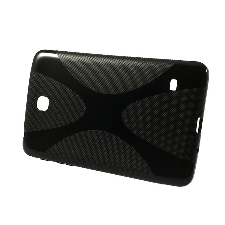 Black X Shape TPU Tablet Case for Samsung Galaxy Tab 4 7.0 T230 T231 T235-2