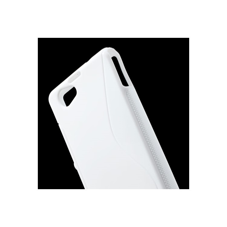 White S-Line Wave TPU Case for Sony Xperia Z1 Mini Compact D5503-5