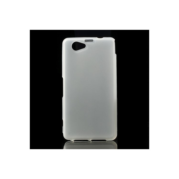 Transparent Matte Soft TPU Skin Case for Sony Xperia Z1 Compact D5503-1