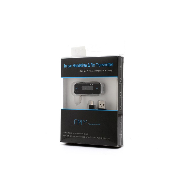 3.5mm Jack In-car Handsfree FM Transmitter for iPhone iPod Samsung Sony etc-7