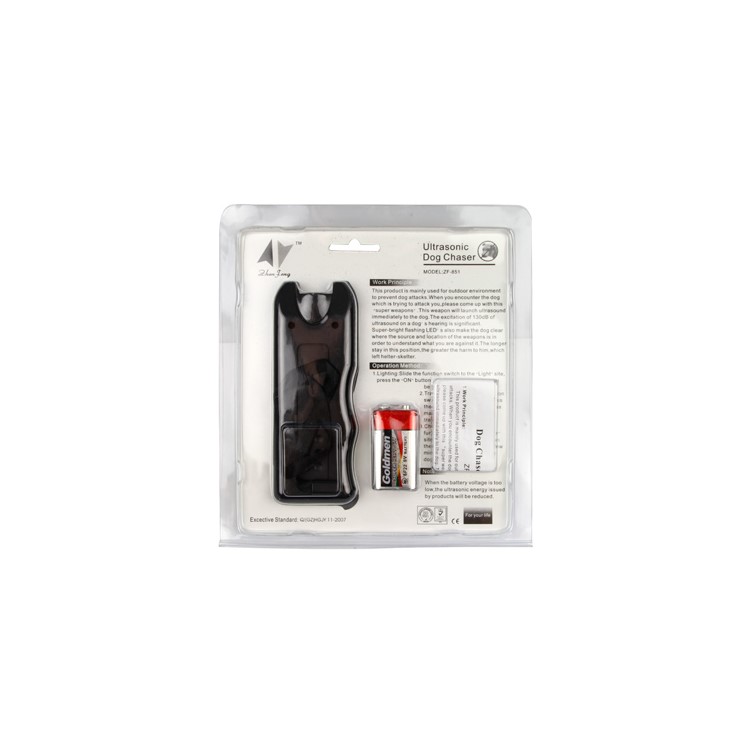 Safe Ultrasonic Dog Repeller Chaser Trainer Canine Protection with Lanyard-10