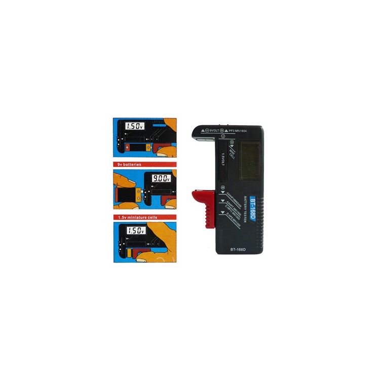 Universal AA AAA C D 9V Cell Battery Tester Checker-1