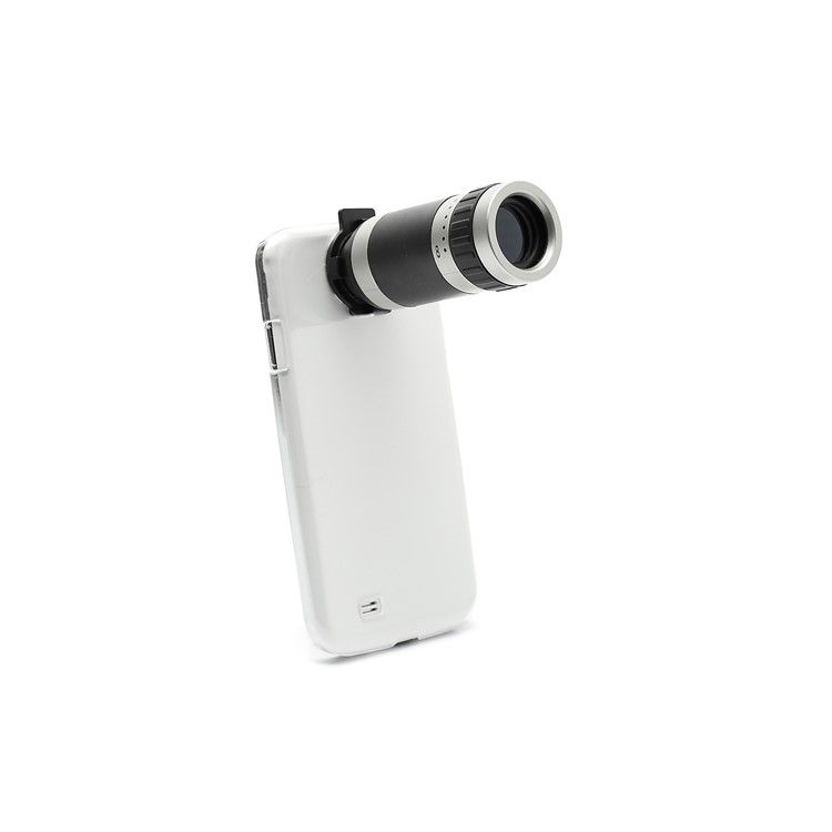 8X Zoom Mobile Phone Telescope Camera Lens w/ Crystal Case for Samsung Galaxy S4 S IV i9500-1