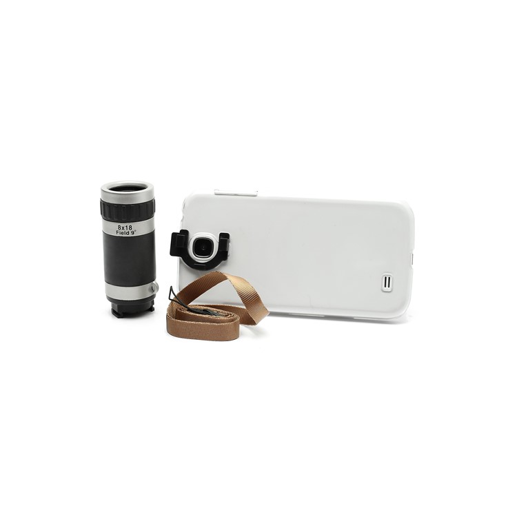 8X Zoom Mobile Phone Telescope Camera Lens w/ Crystal Case for Samsung Galaxy S4 S IV i9500-3