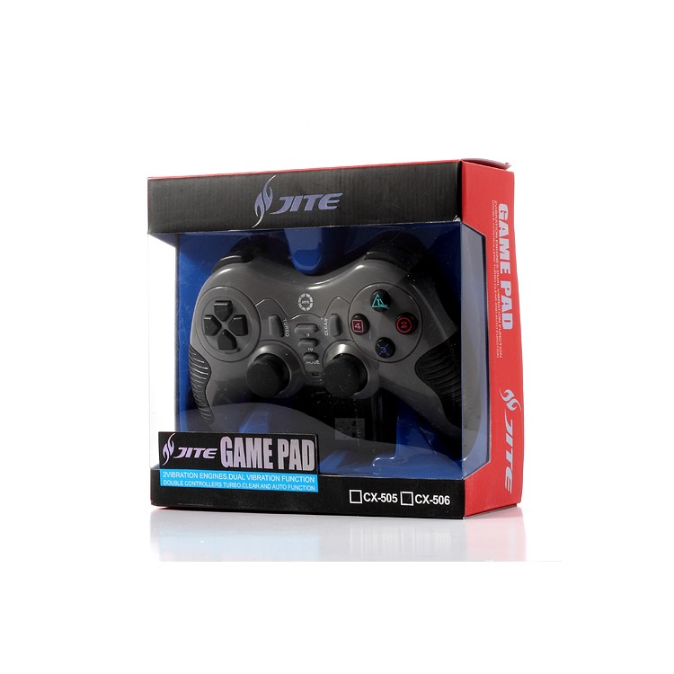 JITE CX-506 2.4G Wireless Dual Shock USB PC Controller Game Pad Joystick for Sony PS2 PS3 - Grey-11