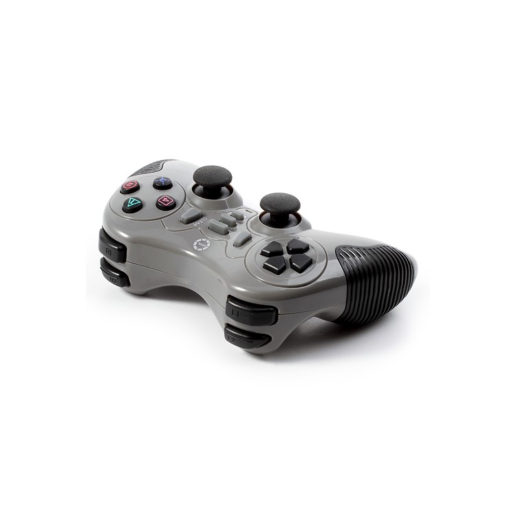 JITE CX-506 2.4G Wireless Dual Shock USB PC Controller Game Pad Joystick for Sony PS2 PS3 - Grey-3