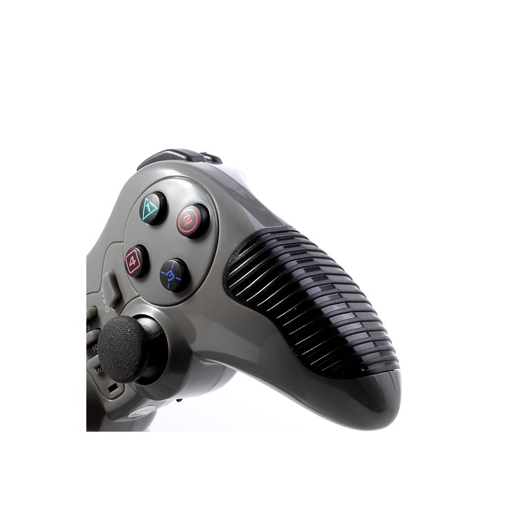 JITE CX-506 2.4G Wireless Dual Shock USB PC Controller Game Pad Joystick for Sony PS2 PS3 - Grey-5