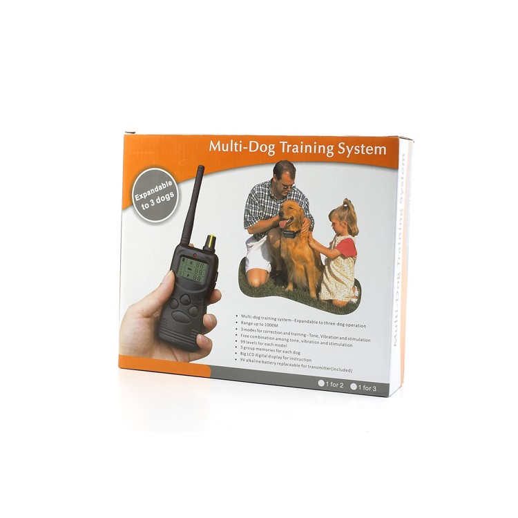 MultiDog Training System Remote Control Transmitter Collar for 3 Dogs