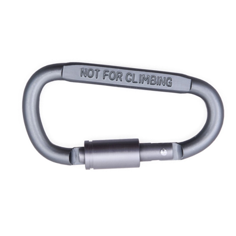 D-shaped Link Metal Climbing Button Carabiner Buckle for Outdoor Hiking Climbing-2